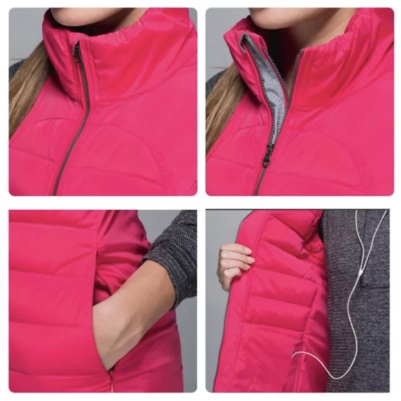 Lululemon fluffed up Hot Pink Puffer Vest size 6 - Picture 6 of 11